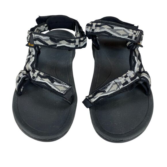 Teva Hurricane Sandals Unisex 5 Black Gray Soft Footbed Hook and Loop - Picture 9 of 13
